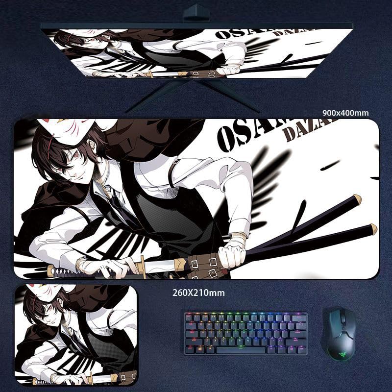 Amazon.co.jp: 文スト マウスパッド 大型ゲーミングゴム 中島敦 太宰治